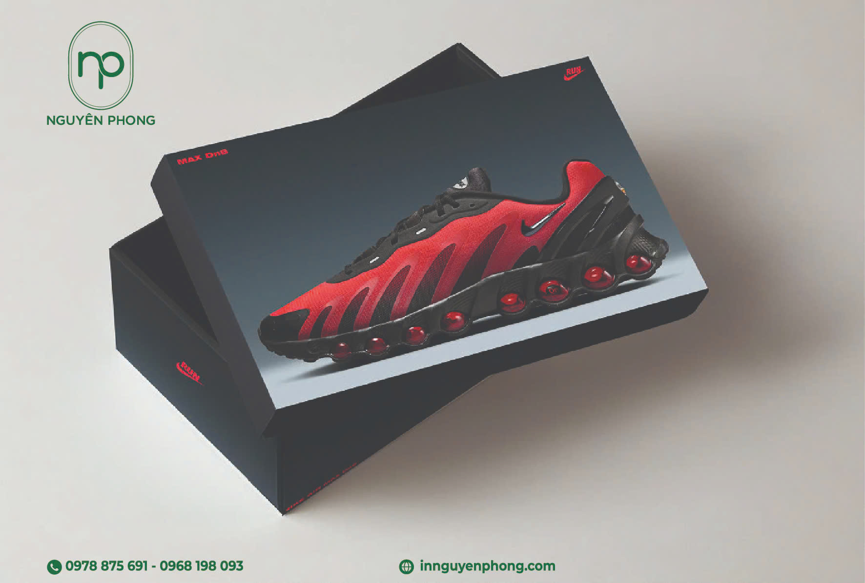 Mẫu in bao bì giày dép 